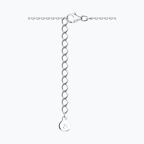 Колье из серебра с фианитом из серебро — вид 2