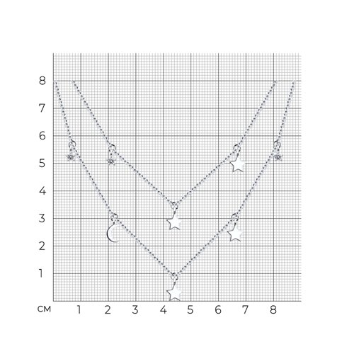 Колье из серебра с фианитами из серебро — вид 5