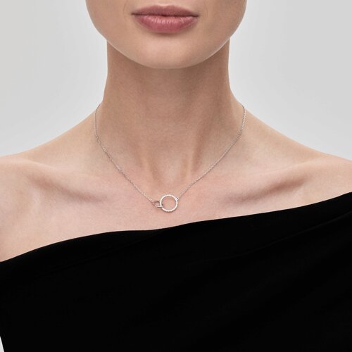 Колье из серебра с фианитами из серебро — вид 3