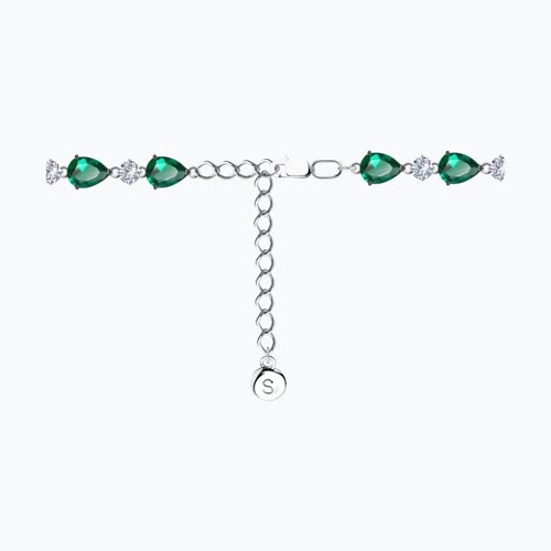 Колье из серебра с фианитами из серебро — вид 2