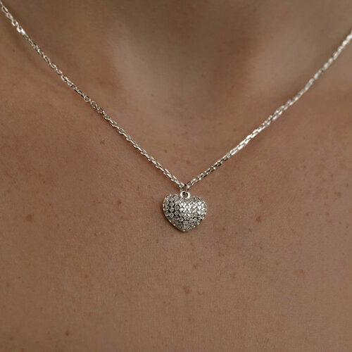 Колье из серебра с фианитами из серебро — вид 3