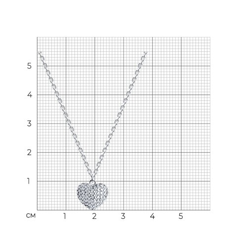 Колье из серебра с фианитами из серебро — вид 5