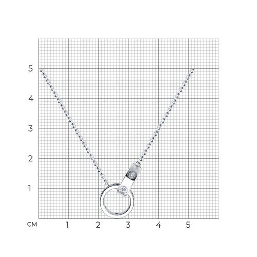 Колье из серебра с фианитами из серебро — вид 4