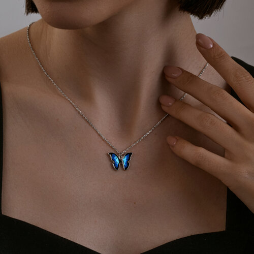 Колье из серебра с эмалью из серебро — вид 3