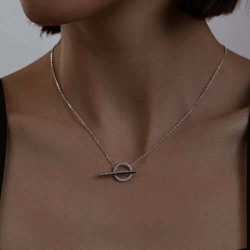 Колье из серебра с фианитами из серебро — вид 3