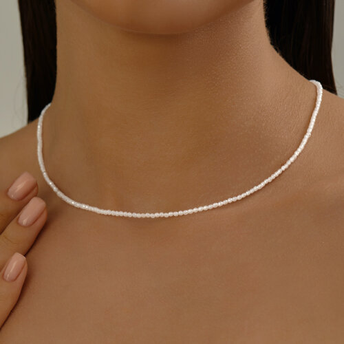 Колье из серебра с фианитами из серебро — вид 3