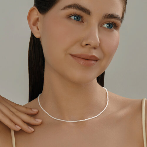 Колье из серебра с фианитами из серебро — вид 4