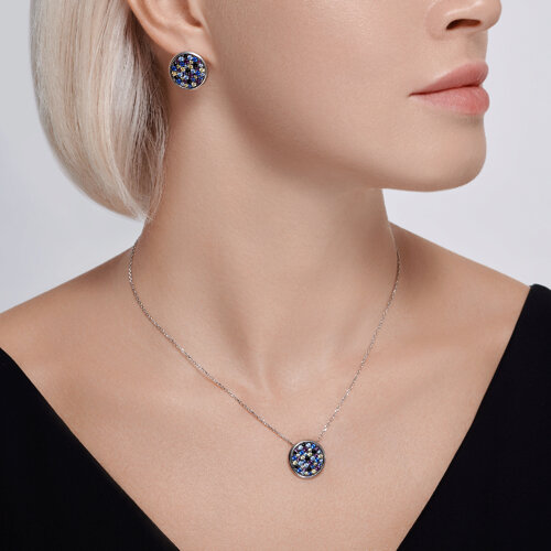 Колье из серебра с фианитами из серебро — вид 3