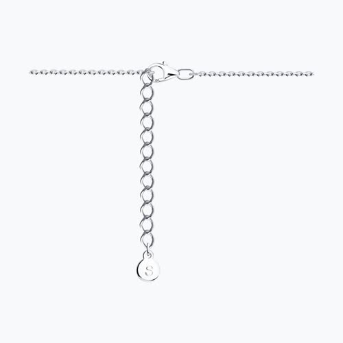 Колье из серебра с жемчугом и фианитами из серебро — вид 2