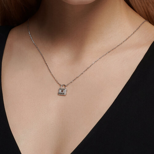 Колье из серебра с фианитами из серебро — вид 3