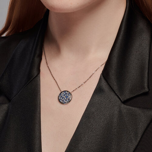 Колье из серебра с фианитами из серебро — вид 3