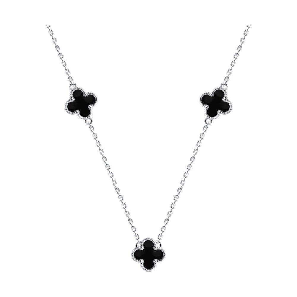 Колье из серебра с эмалью - видео на модели