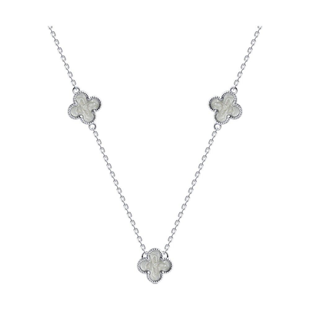 Колье из серебра с эмалью - видео на модели