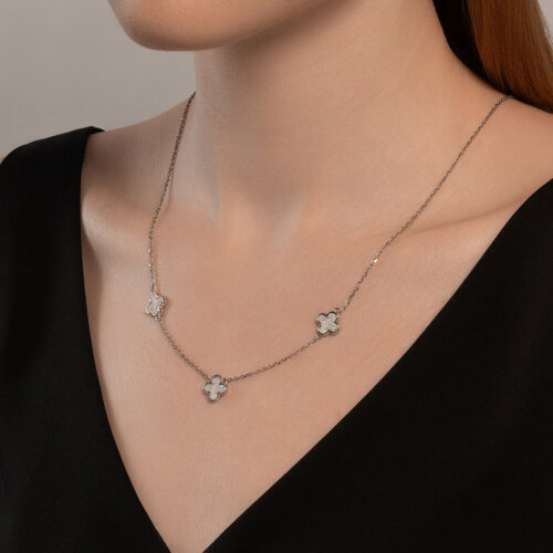 Колье из серебра с эмалью из серебро — вид 3