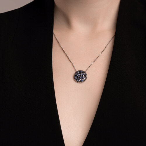 Колье из серебра с фианитами из серебро — вид 3