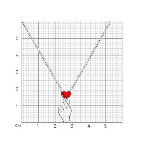 Колье из серебра с эмалью из серебро — вид 4
