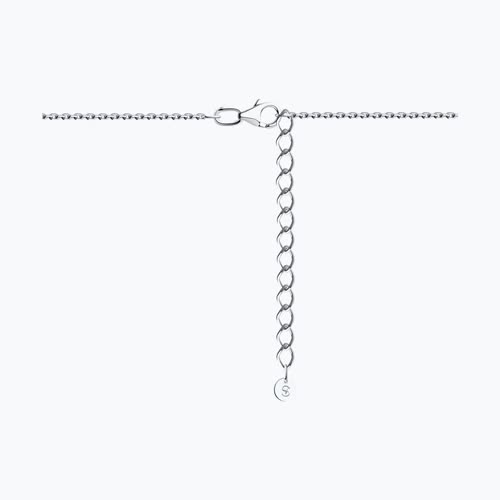 Колье из серебра с фианитом из серебро — вид 2