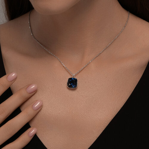 Колье из серебра с фианитом из серебро — вид 3