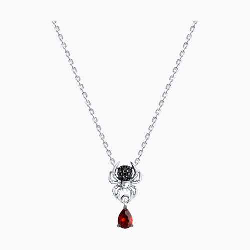 Колье из серебра с фианитами - видео на модели