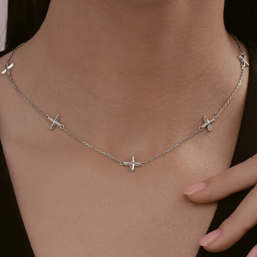 Колье из серебра из серебро — вид 4