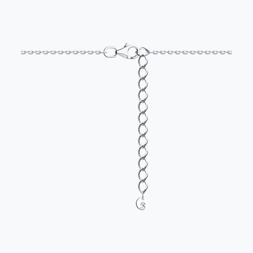 Колье из серебра с фианитами из серебро — вид 2