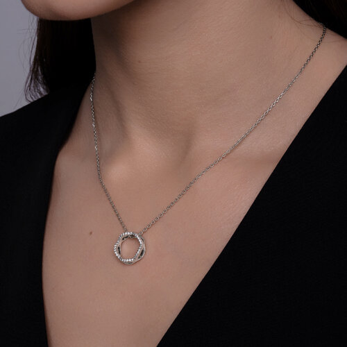 Колье из серебра с фианитами из серебро — вид 3