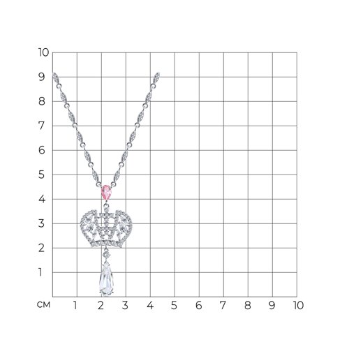 Колье из серебра с фианитами из серебро — вид 4