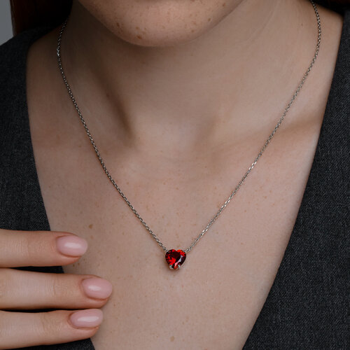 Колье из серебра с корундом из серебро — вид 3