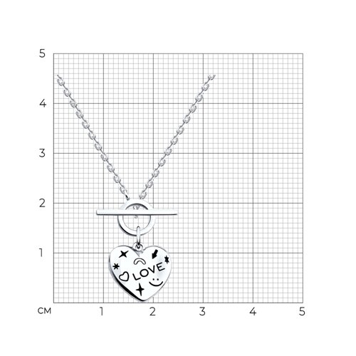 Колье из серебра с эмалью из серебро — вид 4