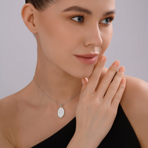 Колье из серебра с эмалью из серебро — вид 4