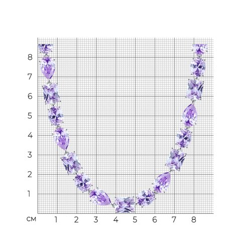 Колье из серебра с фианитами из серебро — вид 5