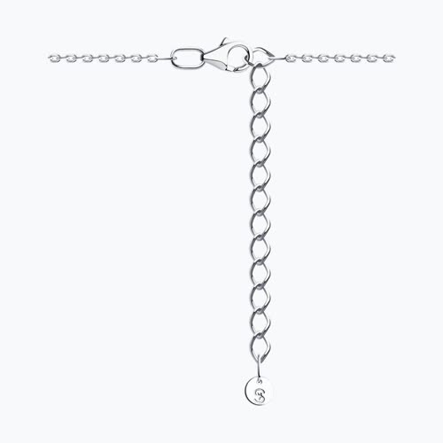 Колье из серебра с фианитом и эмалью из серебро — вид 2