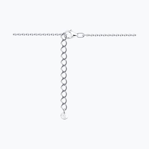 Колье из серебра с синтетическим жемчугом и фианитами из серебро — вид 2