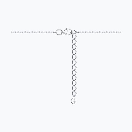 Колье из серебра с фианитами из серебро — вид 2