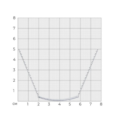 Колье из серебра с фианитами из серебро — вид 4