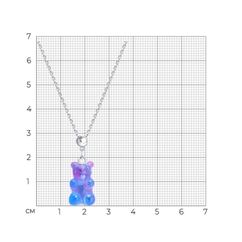 Колье из серебра со смолой из серебро — вид 4