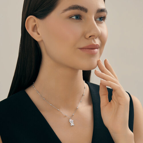 Колье из серебра с эмалью из серебро — вид 4