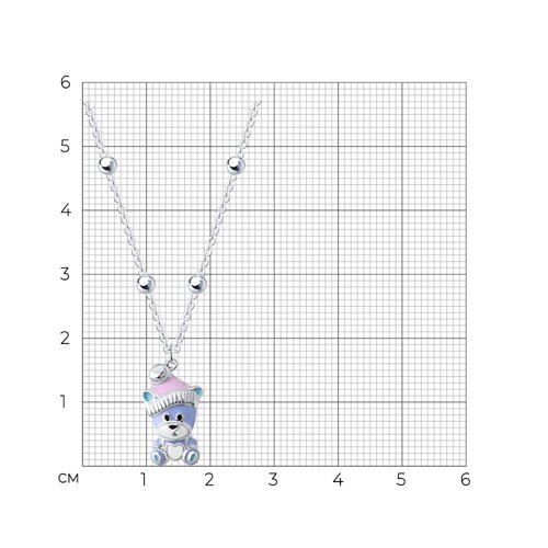 Колье из серебра с эмалью из серебро — вид 5