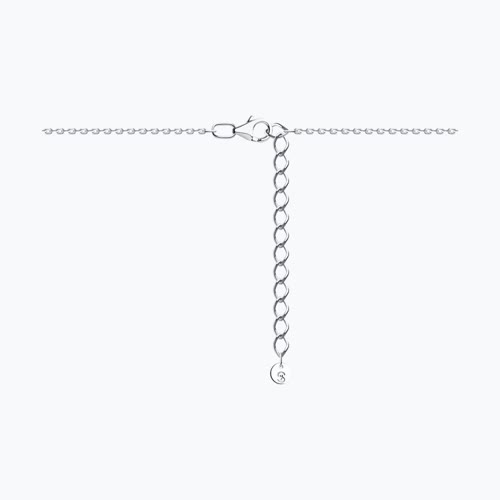 Колье из серебра с фианитом из серебро — вид 2