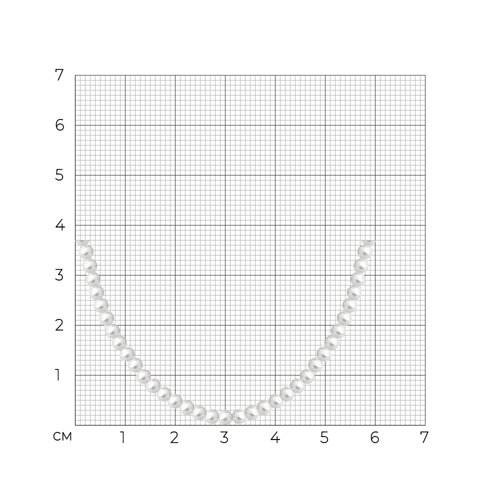 Колье из серебра с синтетическим жемчугом из серебро — вид 5