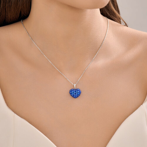 Колье из серебра с фианитами из серебро — вид 3