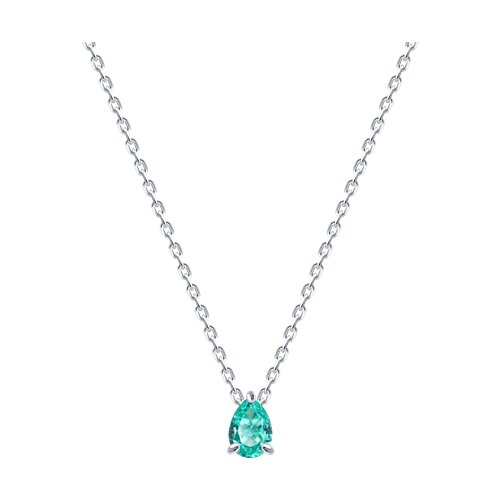 Колье из серебра с фианитом - видео на модели