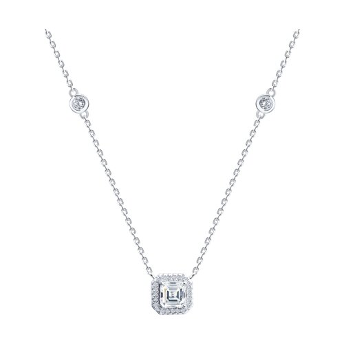 Колье из серебра с фианитами - видео на модели