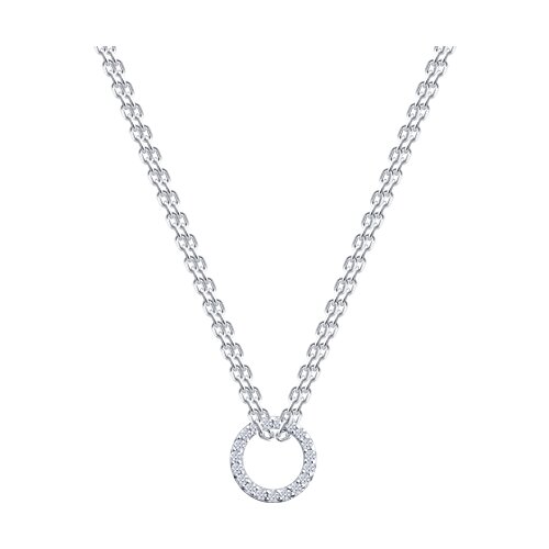 Колье из серебра с фианитами - видео на модели