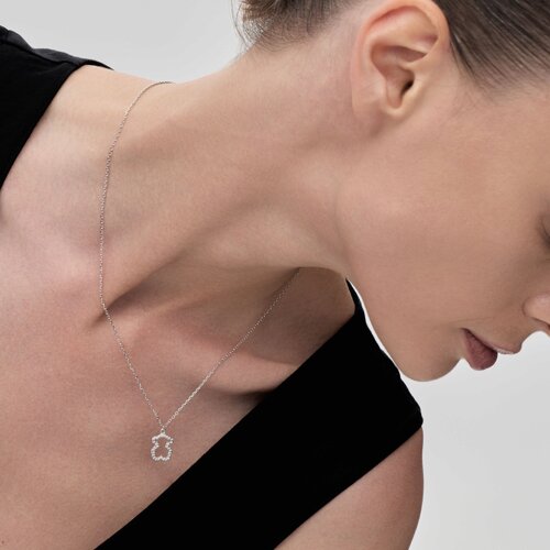 Колье из серебра с фианитами из серебро — вид 3