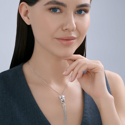 Колье из серебра с эмалью из серебро — вид 4