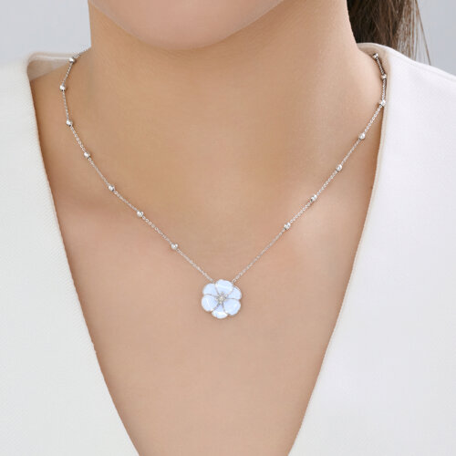 Колье из серебра с эмалью из серебро — вид 3