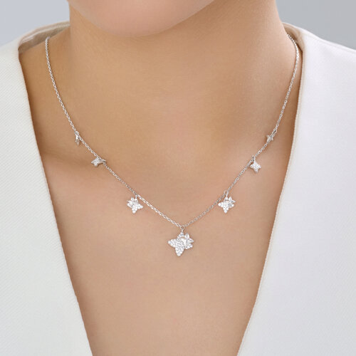 Колье из серебра с фианитами из серебро — вид 3