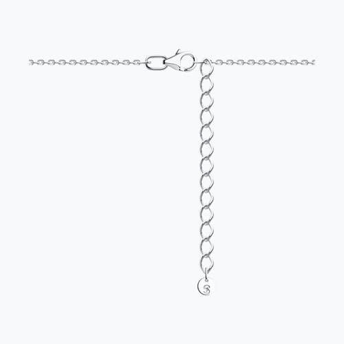 Колье из серебра с фианитами из серебро — вид 2