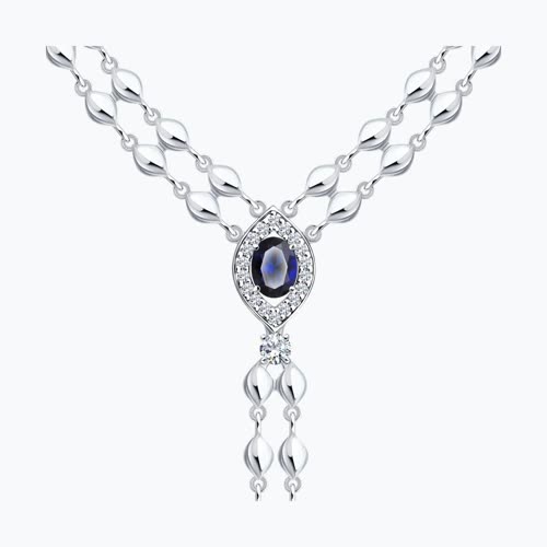 Колье из серебра с фианитами из серебро — вид 3